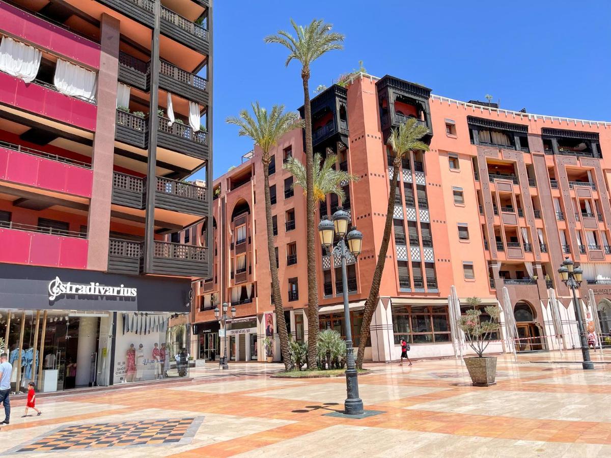 Appartement Haut Standing Gueliz Plaza Avec Vue 马拉喀什 外观 照片