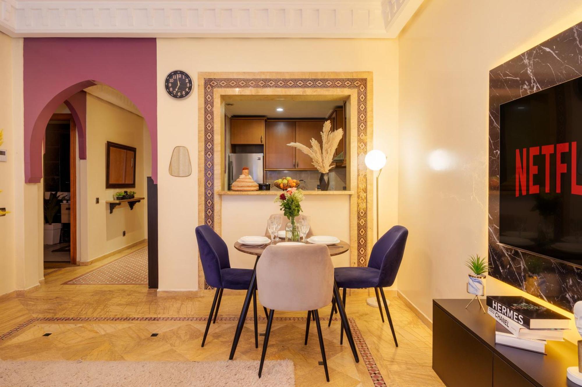 Appartement Haut Standing Gueliz Plaza Avec Vue 马拉喀什 外观 照片