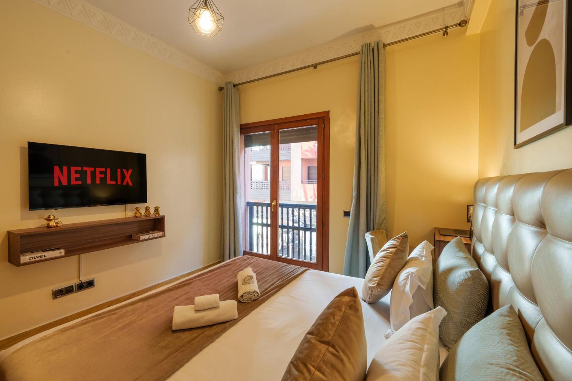 Appartement Haut Standing Gueliz Plaza Avec Vue 马拉喀什 外观 照片