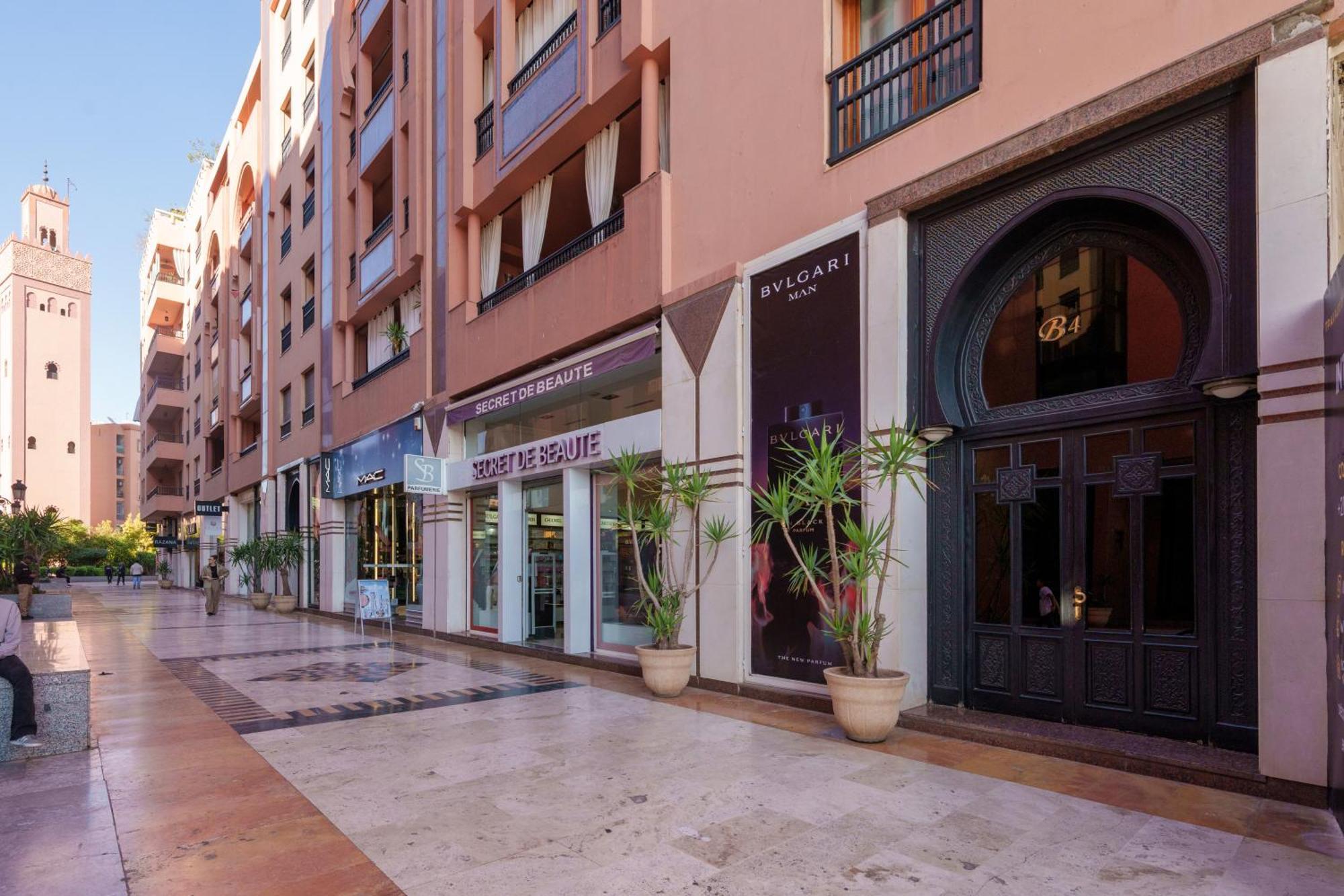 Appartement Haut Standing Gueliz Plaza Avec Vue 马拉喀什 外观 照片