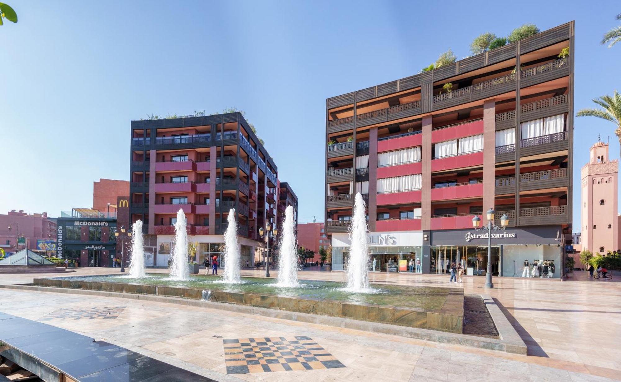 Appartement Haut Standing Gueliz Plaza Avec Vue 马拉喀什 外观 照片